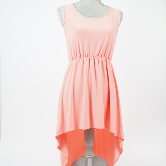 2/$20 - Peach High-Low Dress - Picture 2 of 5